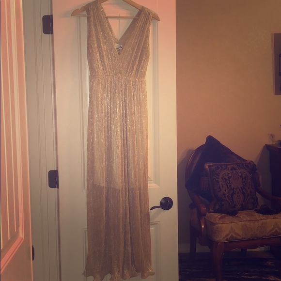 Dresses & Skirts - Molly Bracken Gold Goddess dress size small